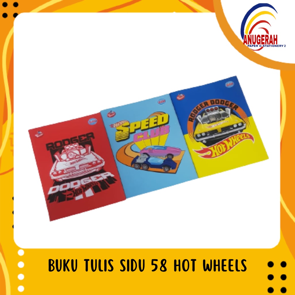 

BUKU TULIS SIDU 58 HOT WHEELS (PAK)