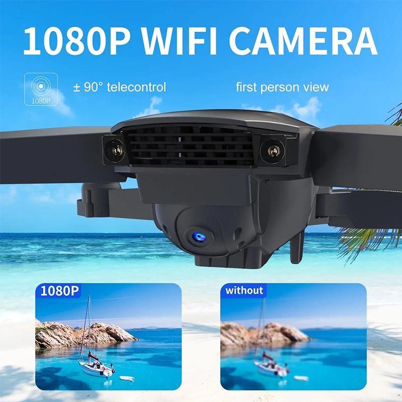 【Mukava】 E88 Pro Drone Pro Shoot Termurah Original indoor outdoor E88 Pro Mini RC 4K HD Camera -D12