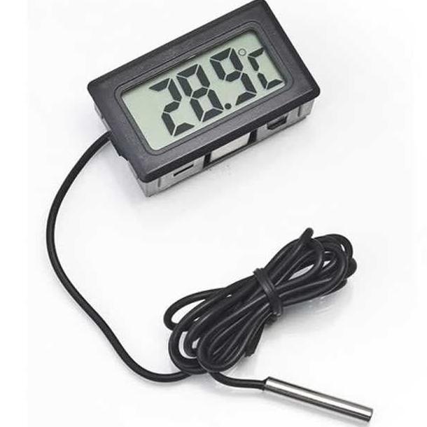 Pengukur Suhu Digital Termometer Air Ikan Aquarium Aquascape Outdoor