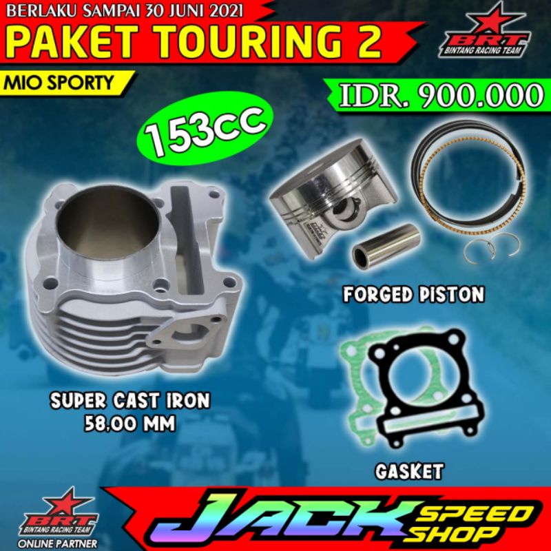 BLOK PISTON BRT MIO OLD NEW SPORTY SOUL SMILE NOUVO FINO XRIDE KARBU SILINDER CYLINDER BLOCK SEHER P