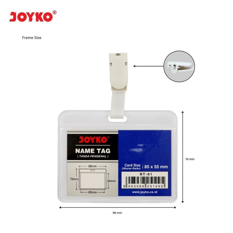 

Name Tag / Tanda Pengenal / Gantungan Kartu Nama Joyko NT-61