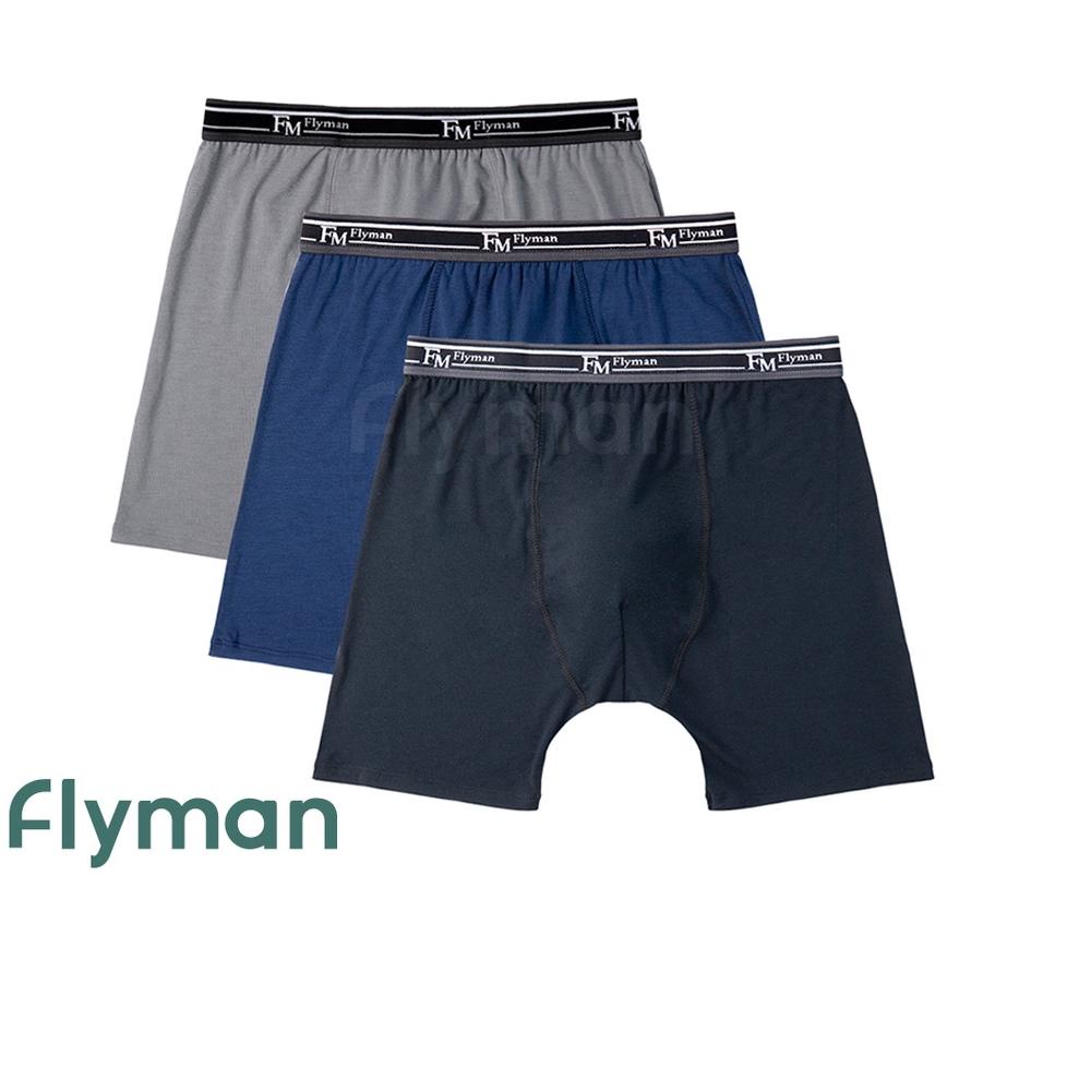 Flyman Celana Dalam Boxer Pria Panjang 3 PCS FM 3225 PALING DIMINATI