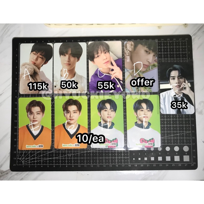 pc nct jaemin boneka (nabon), jeno bene sg22, jeno keycard, mark d’festa, xiaojun pendant necklace, 