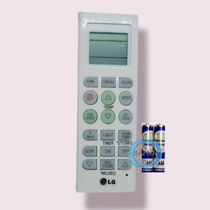 AC Mini Remot/Remote AC LG HERCULES/MINI HERCULES Free 2 Pcs Baterai(U1T6) AC Mini Pendingin Ruangan