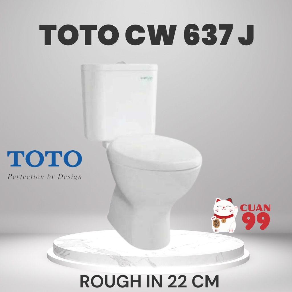 CLOSET TOTO CW 637 J W/F + TUTUP SOFT CLOSING TC 505 SW ORIGINAL