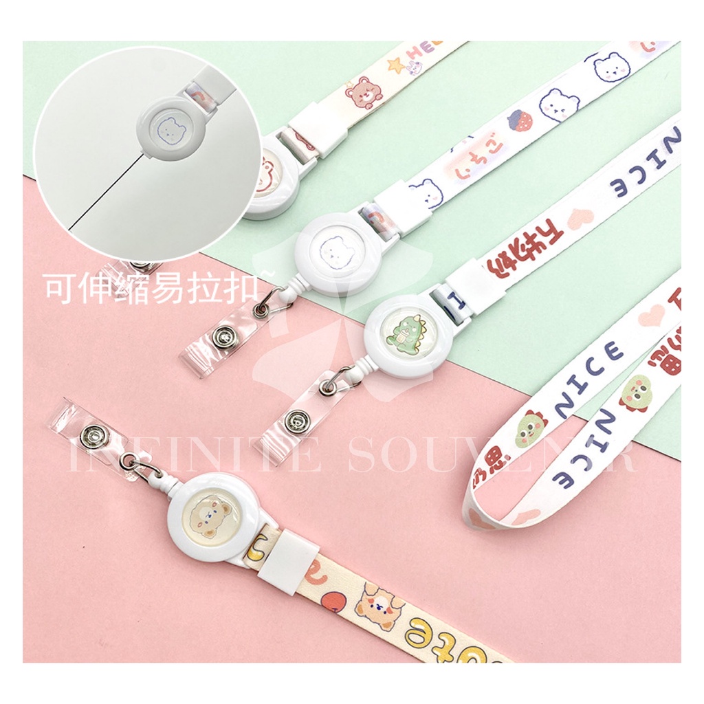 (T006) Tali Lanyard Yoyo / Tali Strap Yoyo / Tali Lanyard bisa Ditarik 46 cm / Tali Tarik Panjang