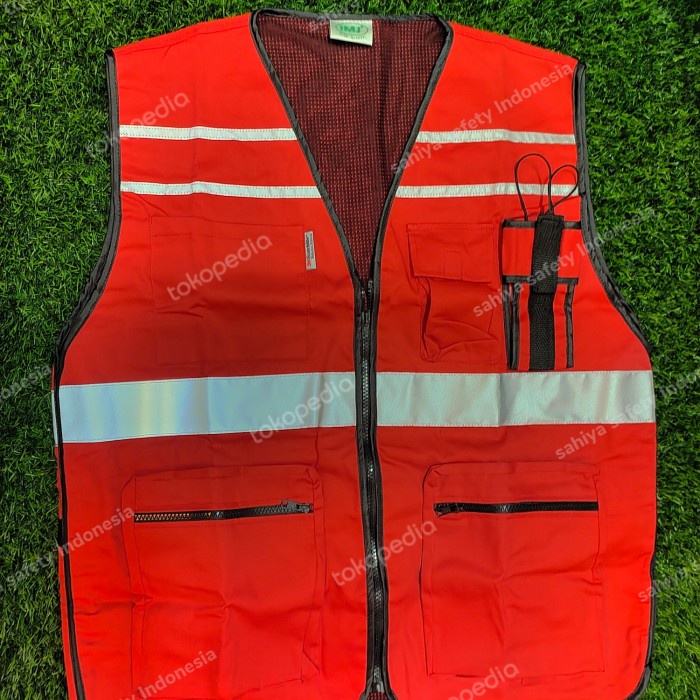 TERMURAH Rompi Safety IMJ Scotlight 3M / Safety Vest Proyek /VEST RAJUT/VEST WANITA/VEST PRIA/VEST