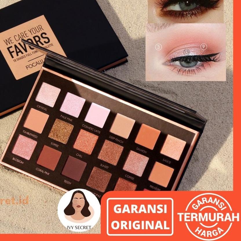 ☂ Focallure Neutrals 18 Shades Eyeshadow Focallure Eyeshadow Palette Focallure Eyeshadow Shimmer Foc