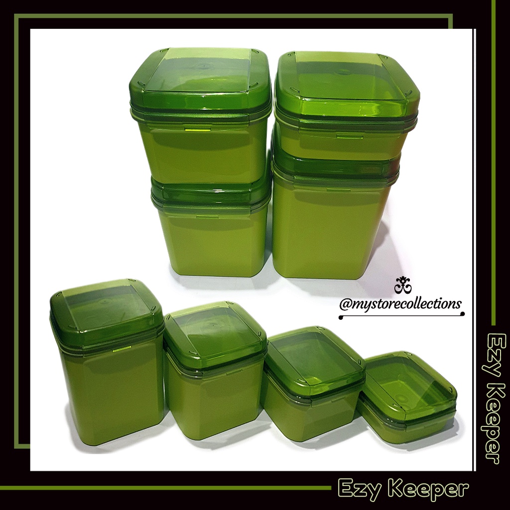 Signature Square Green - Ezy Keeper Square Hijau ( Toples Kotam Penyimpanan ) Tupwr