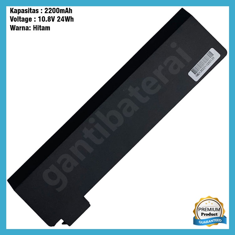 Baterai Lenovo Thinkpad L450 L460 L470 S440 S540 W550s K2450 3 Cell Slim