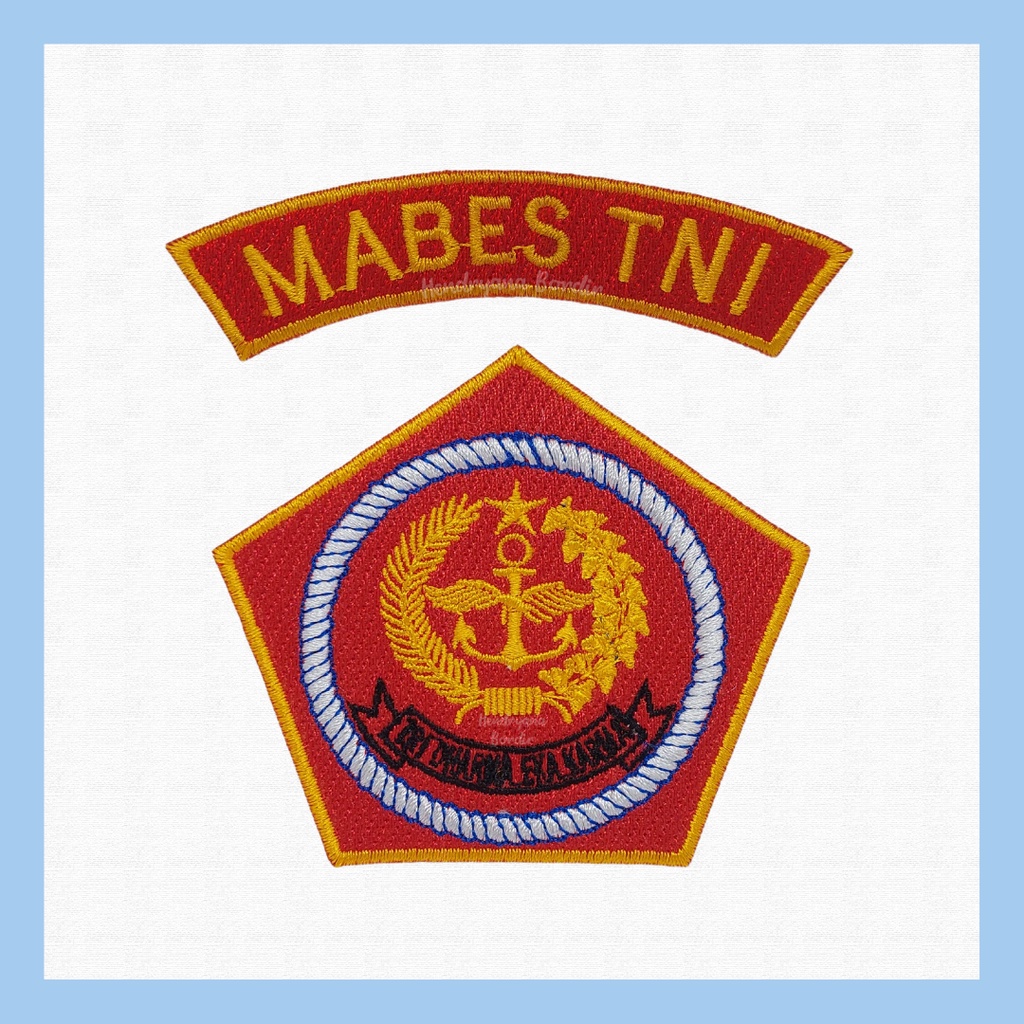 Bordir Logo Lokasi Mabes TNI — Patch Badge Bet Emblem