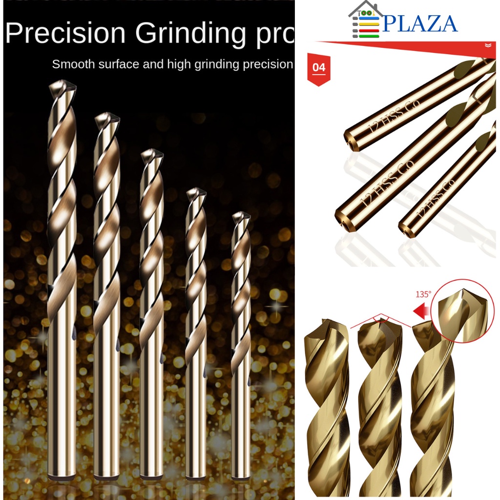 MATA BOR BESI HSS COBALT BAJA M35 KOBALT 2 MM ISI 10 PC HSS COBALT BAJA LURUS BESI