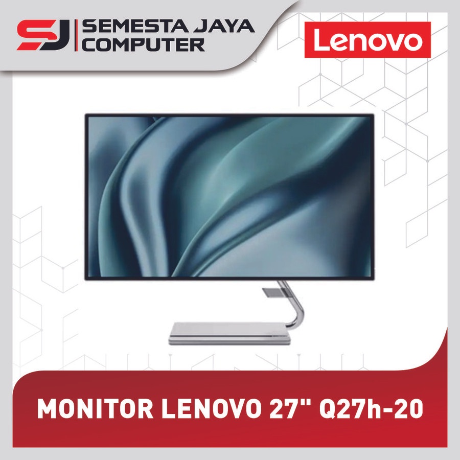 MONITOR LENOVO 27&quot; Q27h-20 IPS 1440p 2K USB-C Speaker Ergo Stand