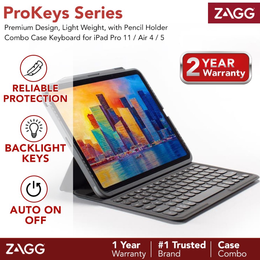 Zagg Prokeys Keyboard iPad Pro 11 M2 2022 - Smart Folio Magic