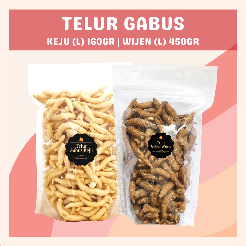 [DELISH SNACKS] Telur Gabus Keju / Wijen (L) / Snack Cemilan / Camilan Enak Asin Gurih Renyah