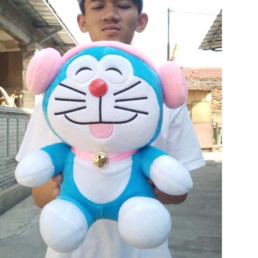 ➹ Boneka Doraemon Pake Headsheat Pink / Boneka Doraemon / Doraemon ✱