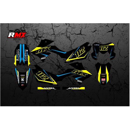 DECAL DTRACKER FULLBODY (029) DEKAL STIKER DTX 150 SE 2016 2017 2018 2019 2020 2021 2022 HITAM KUNIN