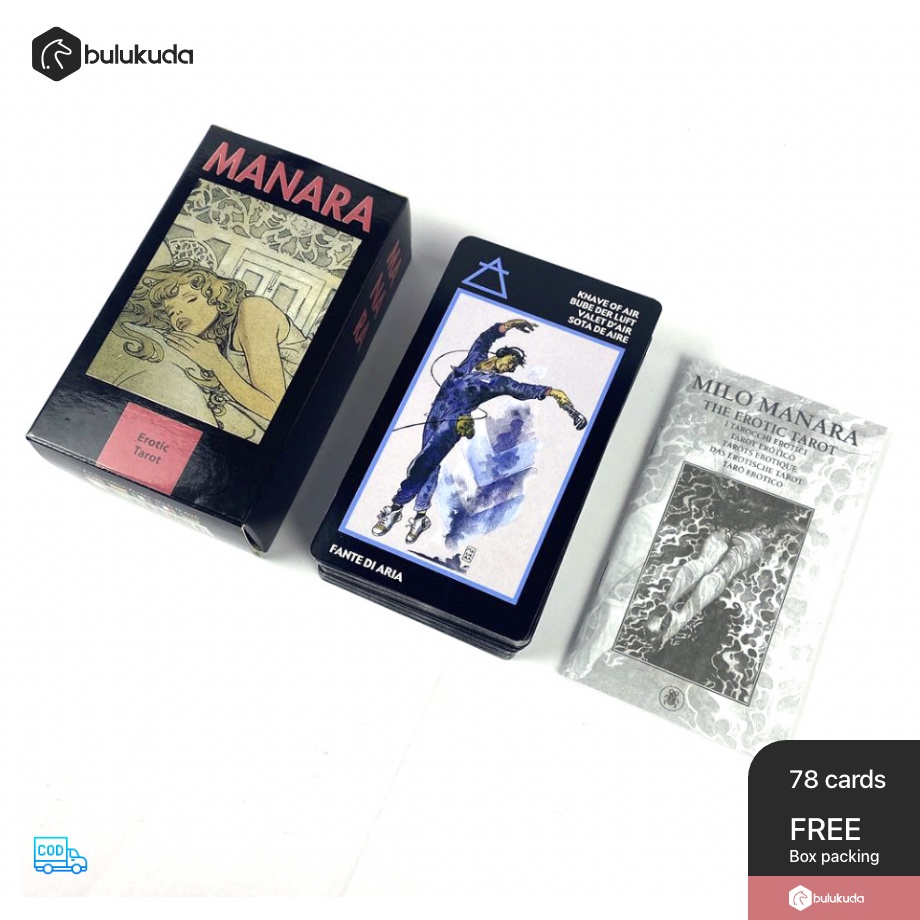 [JUMBO] Manara Tarot 7*12 cm 78 Decks with Booklet English Instruction