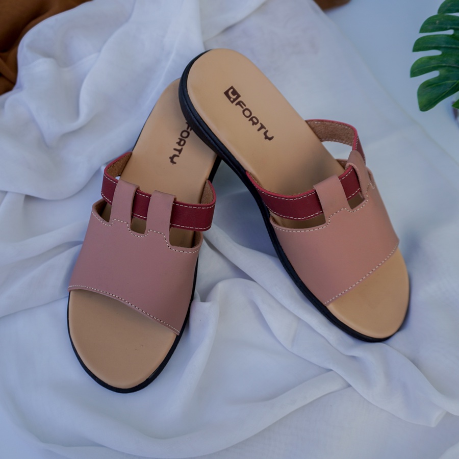 Murah Sandal Slop Wanita Sol Trepes empuk Sendal cewek Flat nyaman