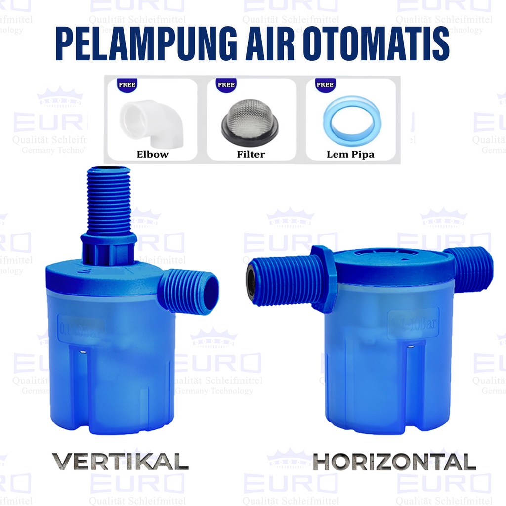 Pelampung kran keran Air otomatis 1/2&quot; inch tandon murah model horizontal vertikal