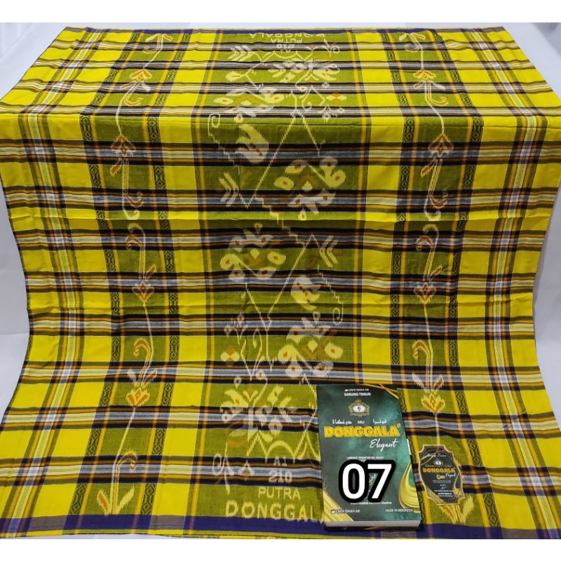 SARUNG PUTRA DONGGALA MOTIF BHS KDT JAHIT TENGAH