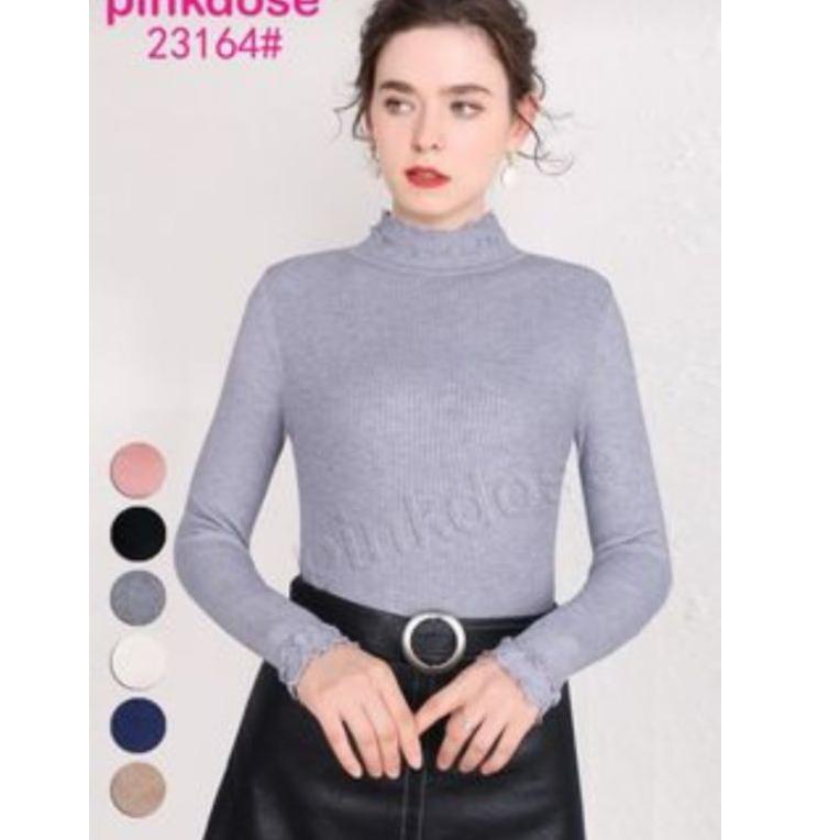 PALING DICARI BODYFIT MANSET KRIWIL RAJUT PREMIUM IMPORT PINKDOSE 23164