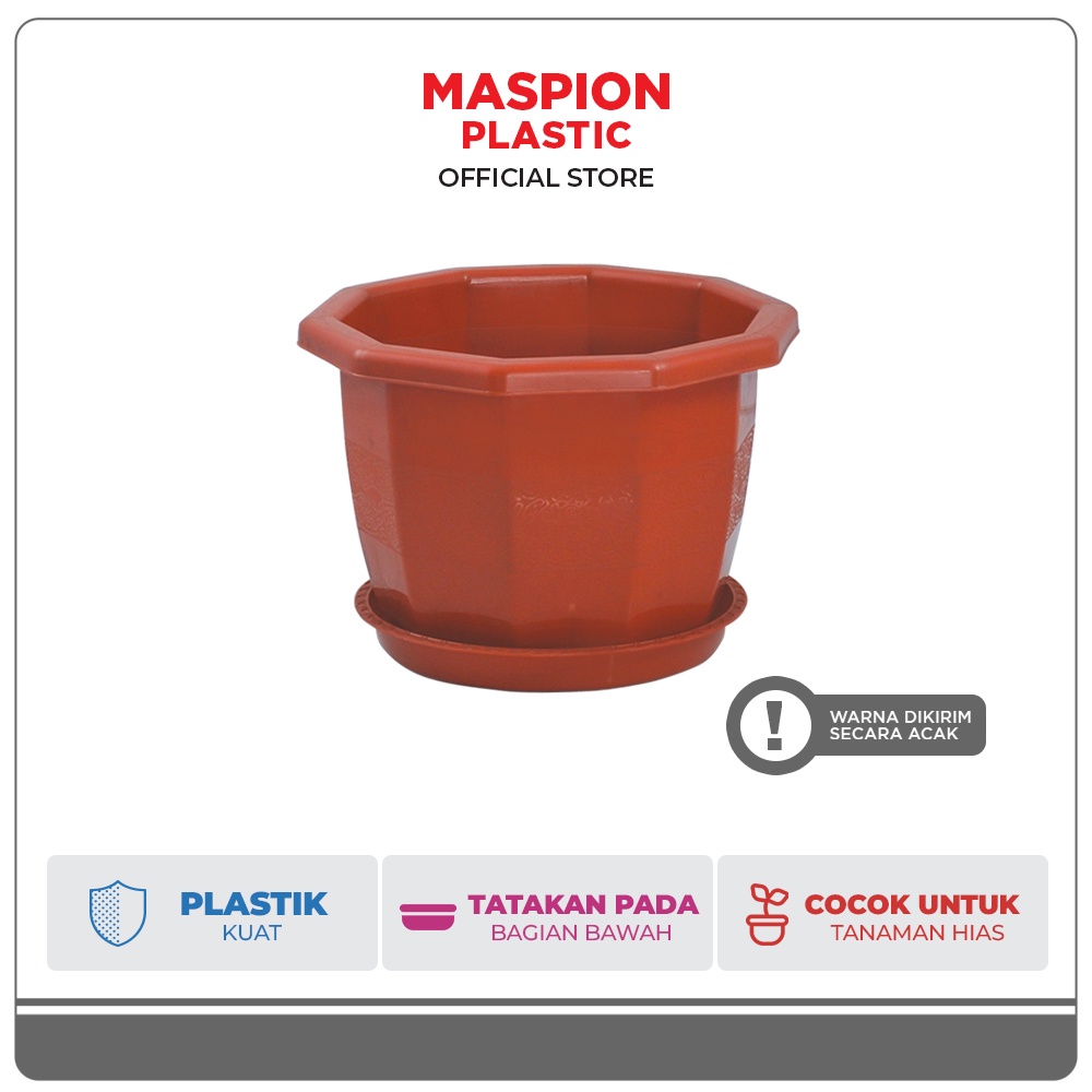 Maspion Pot Tanaman Plastik Diameter 14 cm S102