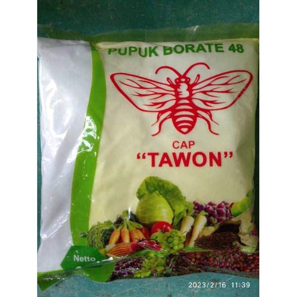 PUPUK BORATE 48 CAP TAWON 1 KG