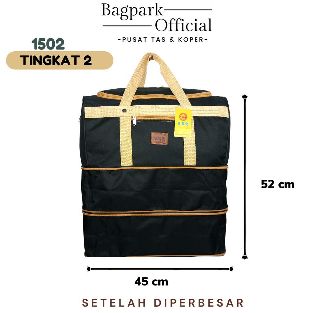 Tas Pakaian AKZ / Tas Pakaian Besar / Tas Pakaian Satu Tingkat /  Tas Pakaian Dua Tingkat / Tas Traveling  / Tas Mudik / Tas Berangkat / Tas Travel Bag / Tas Mudik/ Tas Berangkat / Tas Baju Jumbo