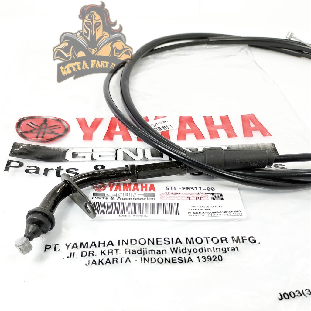 KABEL GAS YAMAHA 5TL MIO KUALITAS ASLI ORIGINAL YAMAHA YGP PRESISI GAS JADI ENTENG TIDAK KASAR DAN DIJAMIN AWET MIO KARBU MIO SPORTY MIO SMILE FINO KARBU