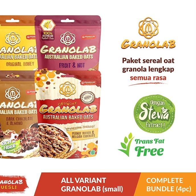 

♣ Paket Granolab All Varian Granola 4 x 105gr ❄