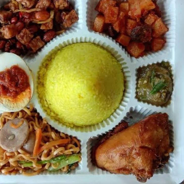 

✪BIG ⚡ALE✪ Nasi Box Sekat 7 Paket J Enak Halal Murah Dan Higienis