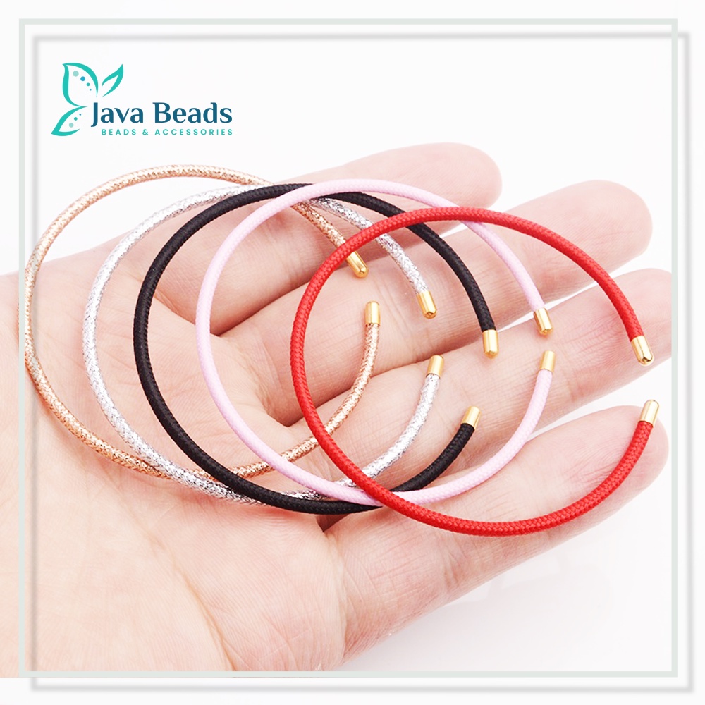 Gelang Tali Kawat AntiAir Untuk Charm Liontin Mainan Emas 2mm