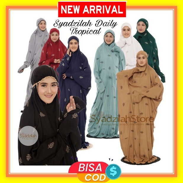 Mukena Parasut Azizah Terusan Dewasa Set Sajadah Parasit Premium Jumbo Adem Terbaru 2023/Mukenah Tra