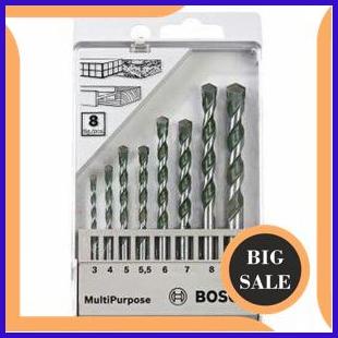 parts BOSCH Mata Bor Set 8pcs Mata Bor Multi Purpose Bor Beton Besi Kayu 1F3BZ3