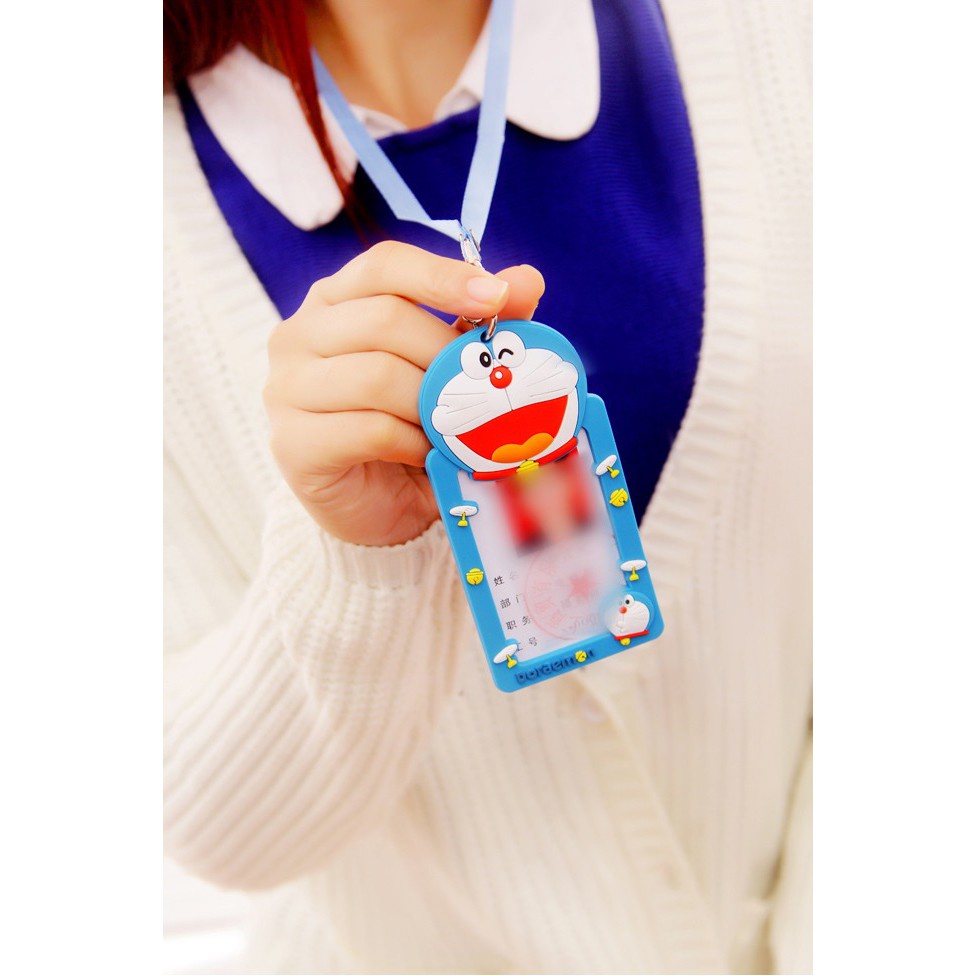 FYGALERY HL0002 Name Tag Karakter Cartoon Card Holder Penyimpanan Kartu ID Gantung Murah