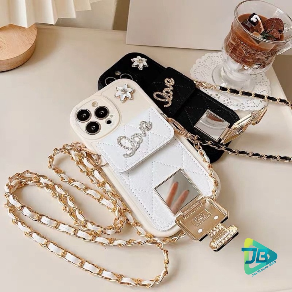 GC06 SOFTCASE TAS TALI RANTAI FOR OPPO A33W NEO 7 A36 A37 NEO 9 A83 F5 F7 F1S A59 F11 PRO RENO 4 4F 5F 5 6 PRO 7 7Z A96 5G 8 4G 8 5G JB7481