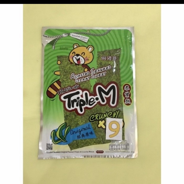 

Triple M roasted seaweed isi 9