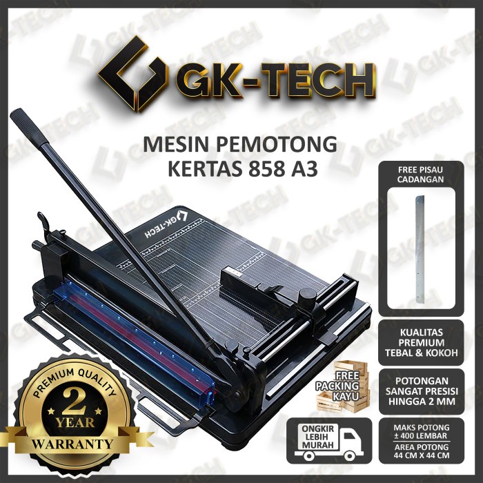 Best Seller Mesin Pemotong Kertas A3 1 Rim 858 Alat Pemotong Kertas 1 Rim