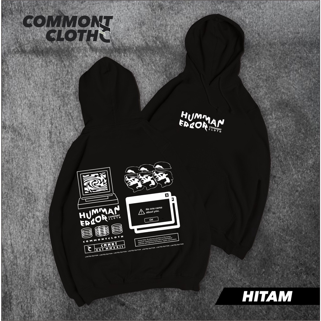 Hoodie &amp; Sweatshirt Distro Commont Cloth Unisex Premium / Sweater Distro Commont Cloth Basic Pria Wanita