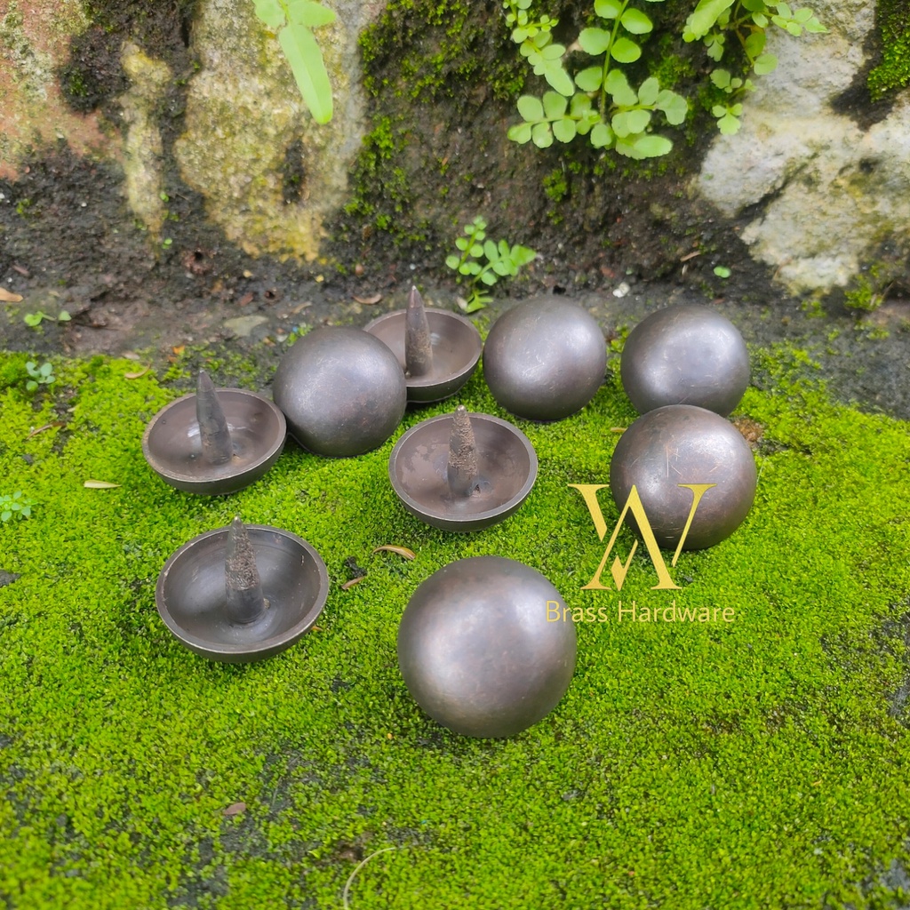 Paku Pines Kuningan Paku Antik Aksesoris Paku Pines Pintu Pagar Ukuran 3,5 cm