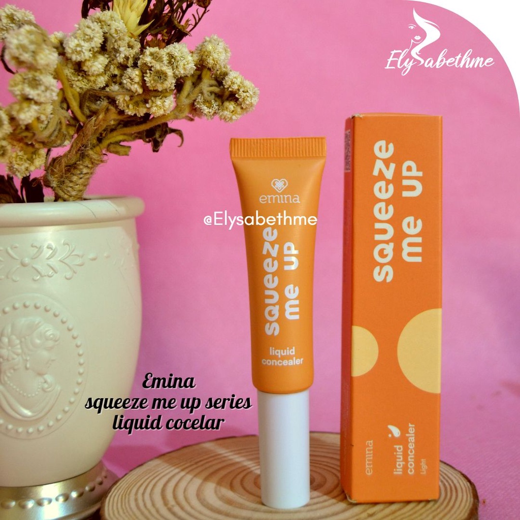 ✿ELYSABETHME✿ ˜”*°• emina •°*”˜.  Emina Squeeze Me Up Concealer menutupi bekas jerawat kantong mata flek makeup