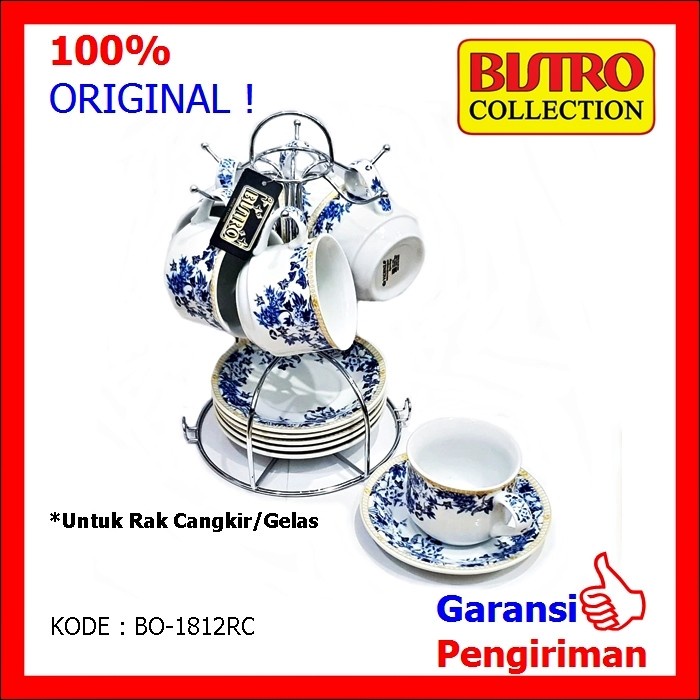 Minum Rak Gantung Rak Putar Rak Cangkir Gelas Stainless Bistro Bo 1812 -18