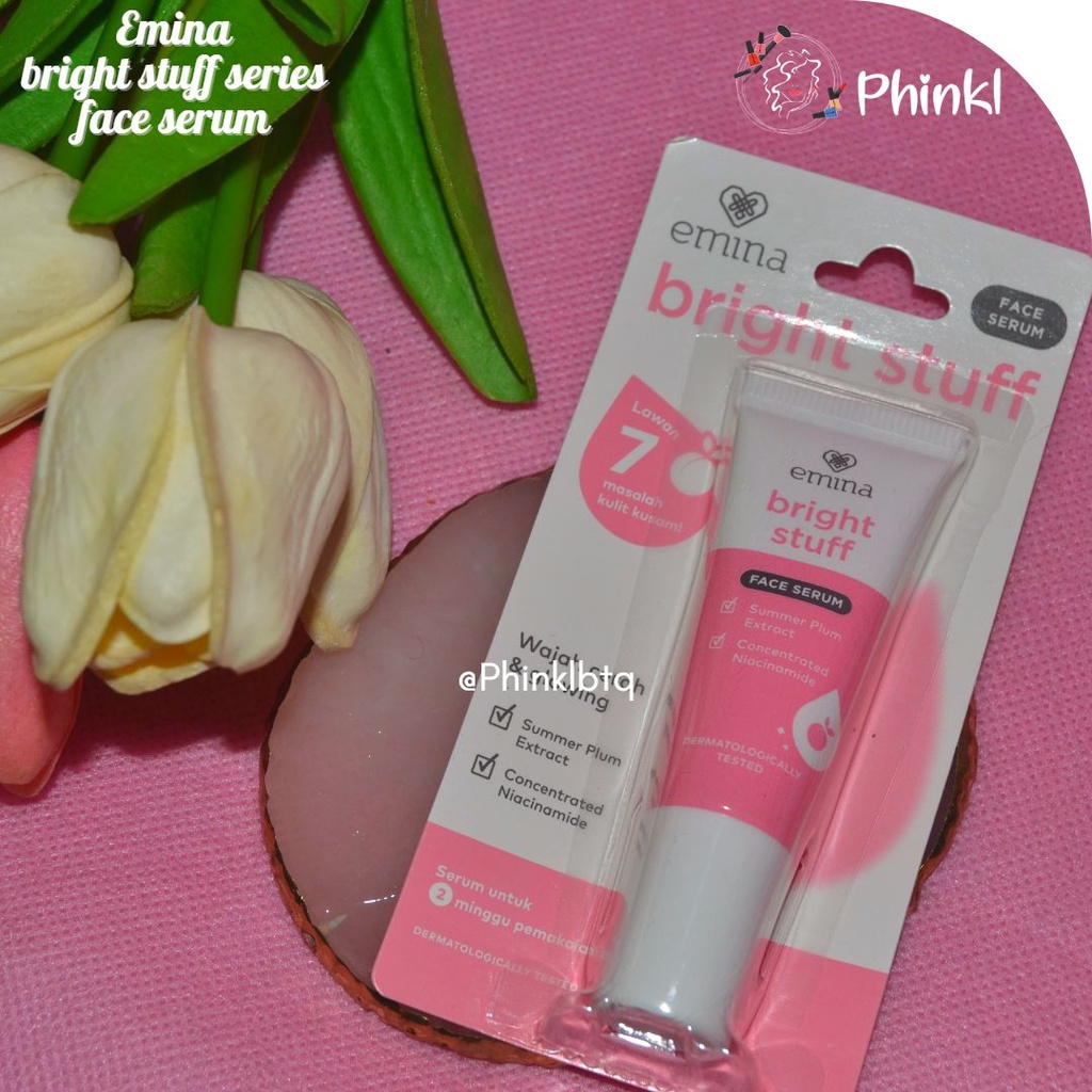 `ღ´ PHINKL `ღ´ ╰☆☆ 𝔢мιℕά ☆☆╮ Emina Bright Stuff Serum 7.5ml mencerahkan kulit wajah