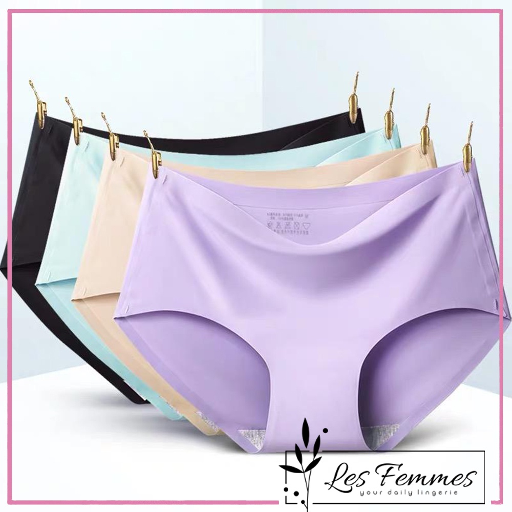 Celana Dalam Wanita Seamless Tanpa Jahitan Fashion ice silk Woman Underwear