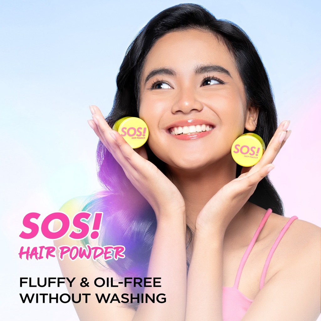 DAZZLE ME SOS Hair Powder - Bubuk Bedak Perawatan Pelembut Penghalus Kulit Kepala Rambut Berminyak Lepek