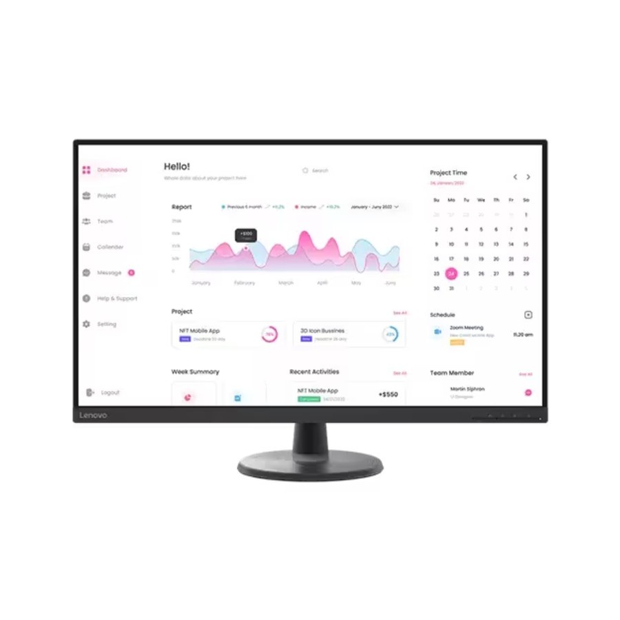 LED Monitor LENOVO D32-40 31.5&quot; 60Hz VA FHD HMDI DP - LENOVO D32 40