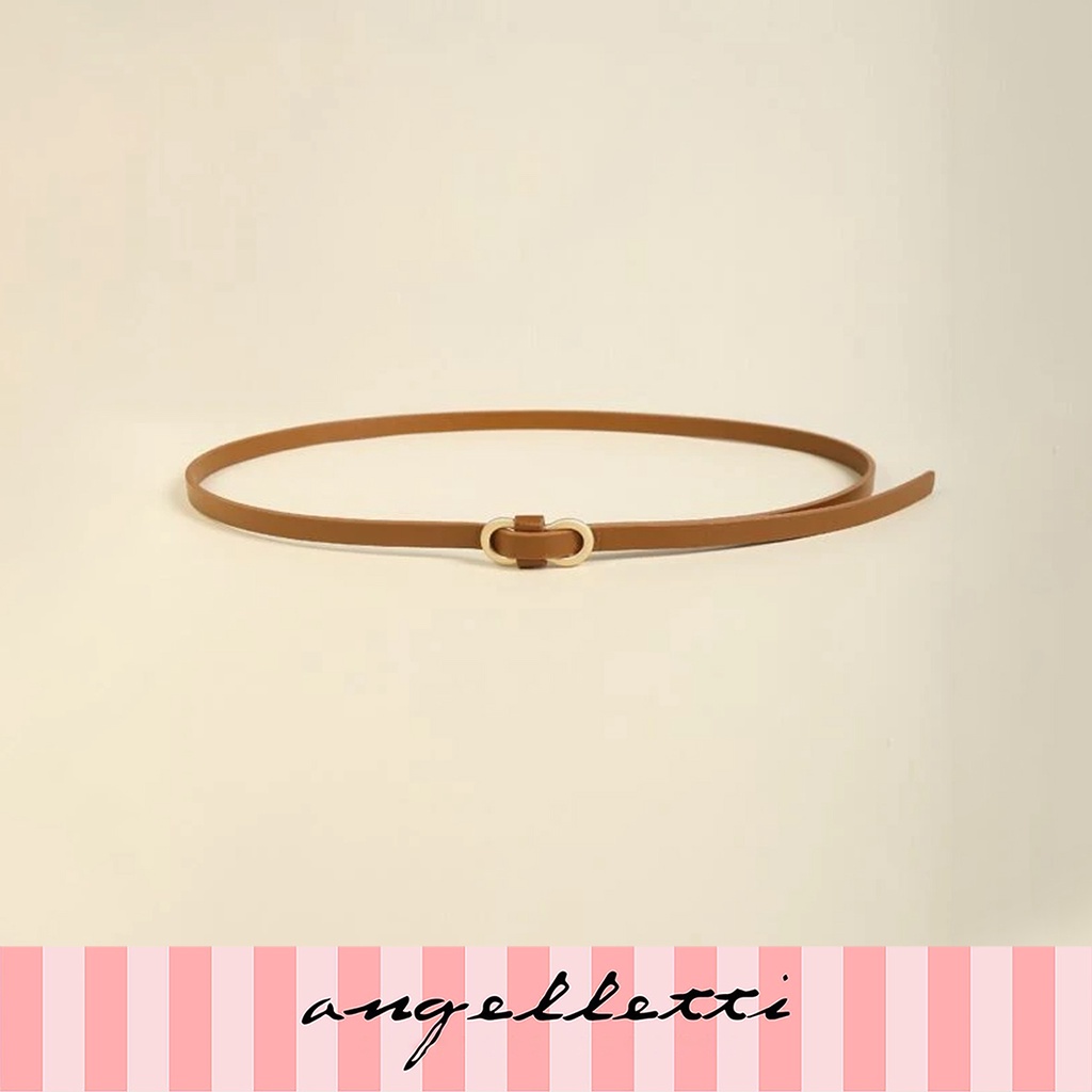 Belt Ikat Pinggang Premium Metal Buckle All Size Camel SY