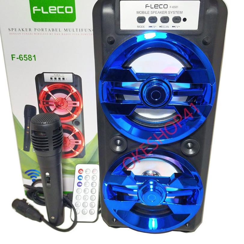 ➱ Fleco F-6581 Speaker Bluetooth Portable Super Bass ❊
