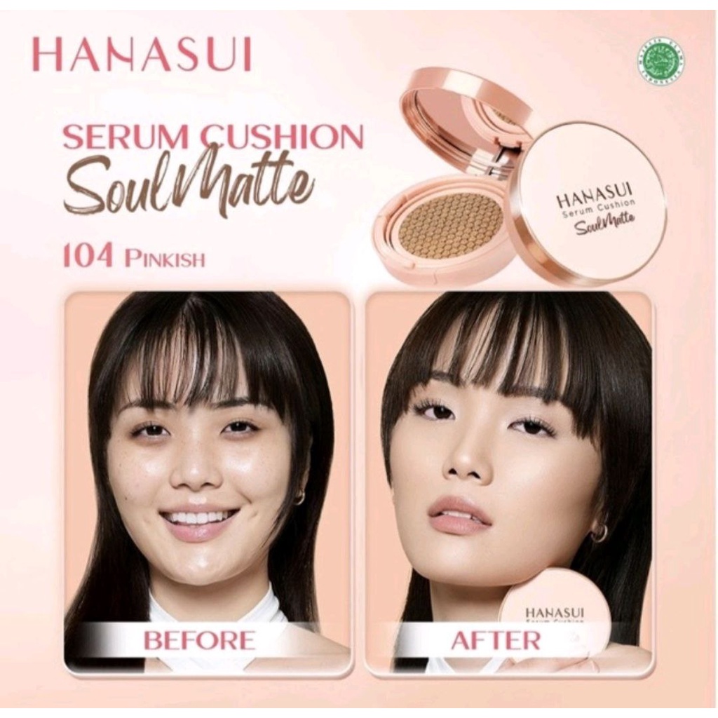 HANASUI SERUM CUSHION SOULMATTE FOUNDATION FLAWLESS HANASUI CUSHION